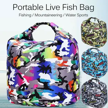

One size Folding Fishing Box Water Fish Bag Tackle Storage Camping Gear