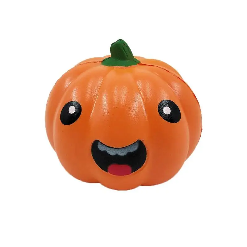 

Cute Pumpkin Vent Decompression Toys Halloween PU Simulation Pumpkin Slow Rebound Kids Toy Stress Relief Funny Toy