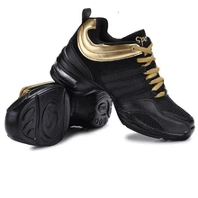 Женская танцевальная обувь для женщин, спортивные особенности, современные танцевальные джазовые туфли, мягкая дышащая танцевальная обувь, женские тренировочные кроссовки