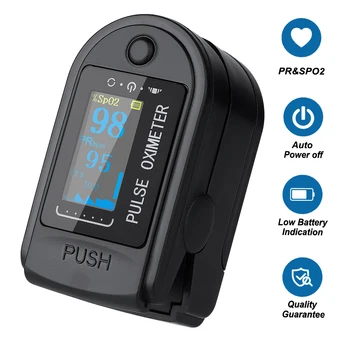 

Blood Oxygen Monitor Finger Pulse Oximeter Oxygen Saturation Monitor Oximeter Protecive Case Bag Fast Shipping