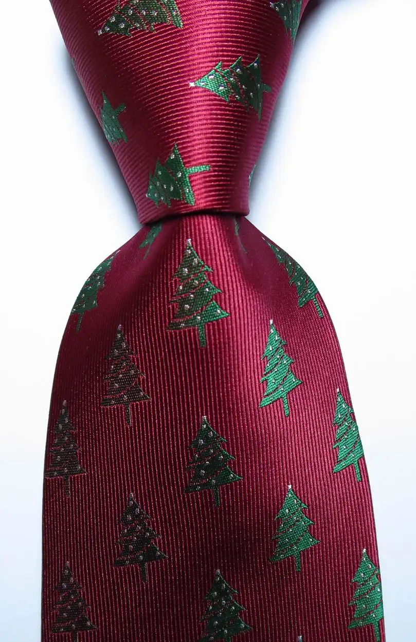 Модный Рождественский мужской галстук 9 см набор шелковых галстуков красный зеленый Небесно-Голубой жаккардовый тканый Шелковый мужской галстук