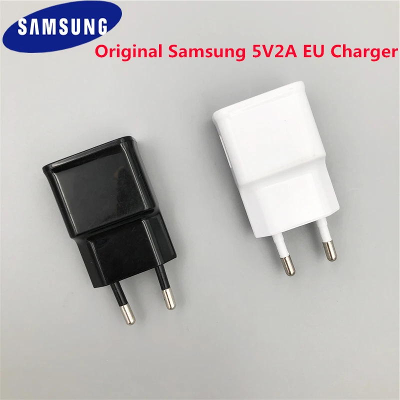 

Original Samsung Wall Charger 5V 2A EU Adapter For Samsung Galaxy Note 4 5 S4 S5 edge Plus A70 A60 A50 A10 A7 A8 A9 2018 J4+ J6+