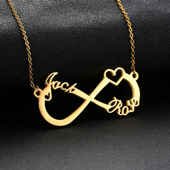 

2020 Fashion accessories Charm Women Necklace in English letters Ladies titanium steel necklace DIY accessories friend gift