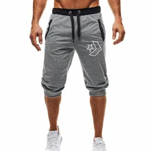 Летние мужские шорты для отдыха, мужские высотой до колена, Цветные Лоскутные джоггеры, короткие спортивные штаны, мужские Бермуды, шорты в стиле хип-хоп