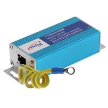 Zabezpieczenie przeciwprzepięciowe Gigabit Ethernet-urządzenie zabezpieczające RJ45-ogranicznik grzmotu sieci LAN-1000 mb s tanie tanio MagiDeal Other CN (pochodzenie)