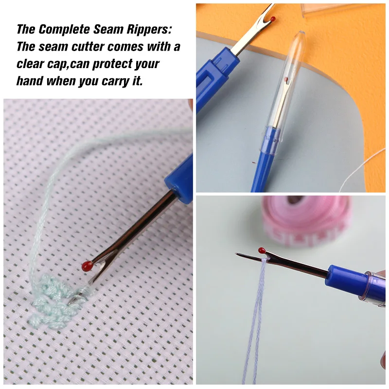 4PCS Thread Remover Kit Sewing Seam Ripper Removing Threads & Trimming  Scissors & Soft Tape Measure for Sewing Crafting - AliExpress