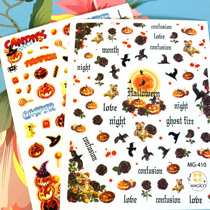 

Latest 3D Nail Art Sticker Nail Halloween Series Decal Tool DIY Tool
