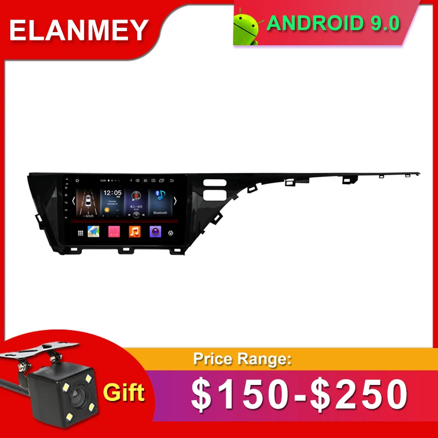 Подарочная камера автомобильный радиоприемник для TOYOTA Camry Android 9,0 gps навигация Bluetooth Сенсорный экран wifi автомобильный аудио стерео Мультимедиа