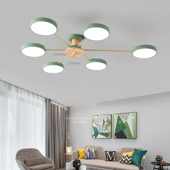 

Modern LED Lustre INS Chandelier Lighting Nordic Living Room Creative Macaron Chandeliers Hanging Ceiling Lamps Light Fixtures