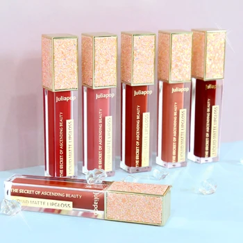 

Lipstick Gloss Lip Glitter Matte Pigment Makeup Velvet Brown Beauty Sexy Waterproof Cosmetics Longlasting Brown Lip Tint TSLM1