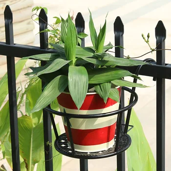 

Garden Balcony Flower Stand Flower Basket Holder Flowerpot for Wall Decoration Display Stand Economic Flower Stand