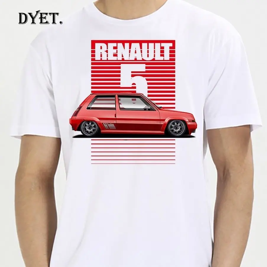 2019 модная летняя футболка Франция классика легенда автомобиль Renault 5