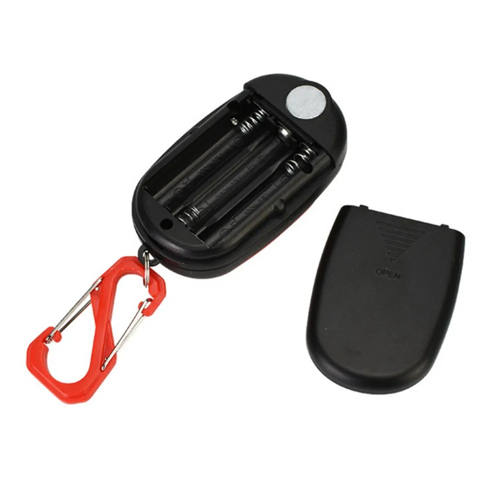 1Pcs Portable Mini COB LED Keychain Flashlight Key Chain Keyring Torch Light Lamp with Carabiner for camping hiking fishing 1024