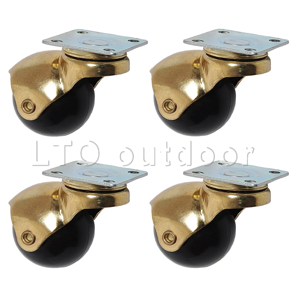 

4PCS Strong Bearing Capacity Wheels Rubber Swivel Casters For Office Chair Sofa Platform Home Accessories
