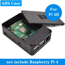Raspberry Pi 4 Чехол черный ABS чехол Raspberry Pi 4B пластиковый корпус Корпуса для Raspberry Pi 4 Модель B