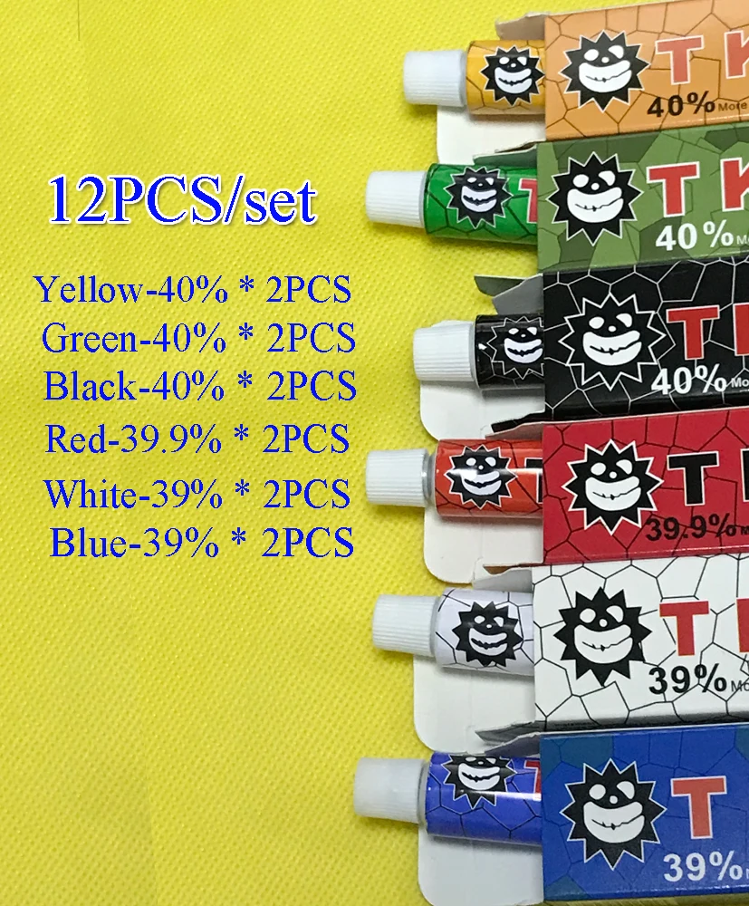 

12pcs Before for tktx tattoo cream Permanent makeup eyebrow lips eyeliner Assistance 10g