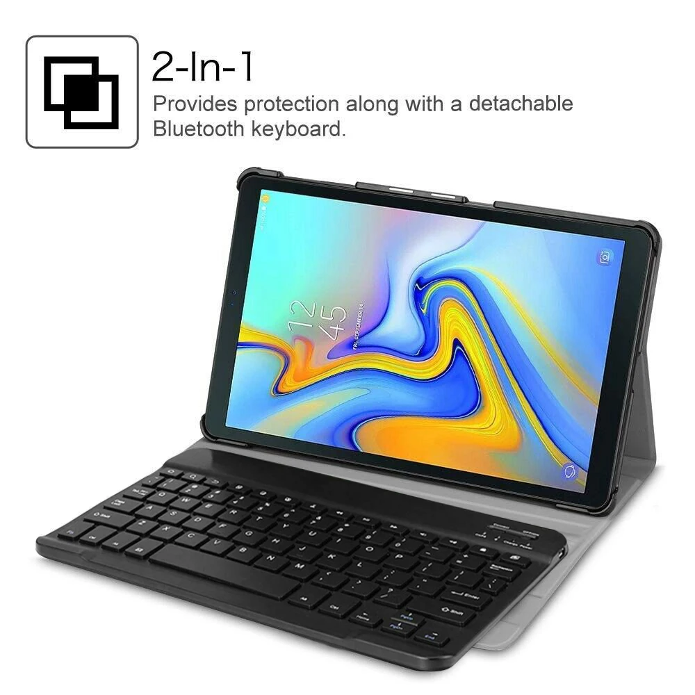 Беспроводной чехол с клавиатурой Bluetooth для samsung Galaxy Tab A, 10,1 дюймов, SM-T510, T515,, чехол, тонкий кожаный флип-чехол для планшета