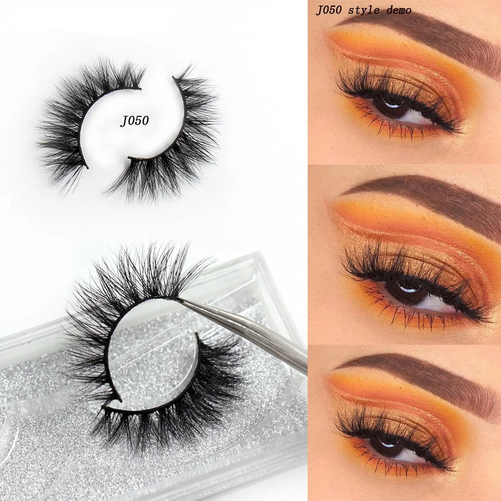 

SOQOZ Eyelashes 3D Mink Lashes Handmade Natural Long Mink Eyelashes Cruelty Free False Eyelashes Volume Eye Lashes J050