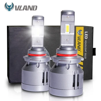 

VLAND Car Light 9012/HIR2 LED Headlight Bulbs High/Low Beam 7200LM 6500K IP67 Fog Driving Bulbs White Headlamp Automobile Light
