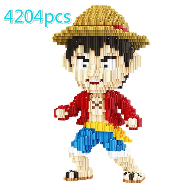 

4204pcs 66009 Hot Selling Luffy Big Size Model Building Block Mini Particles Bricks Assembled Plastic Toys for Children Gifts