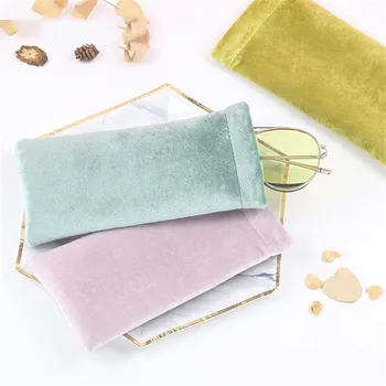 

Soft Cover Protective Solid Color Portable Multi Fleece Glasses Bag