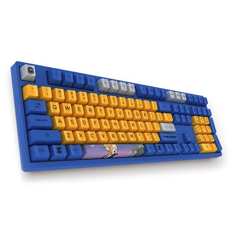 AKKO 3108 V2 Механическая игровая клавиатура DragonBall Z Vegeta 108 Key Dyesub PBT Keycaps Cherry MX