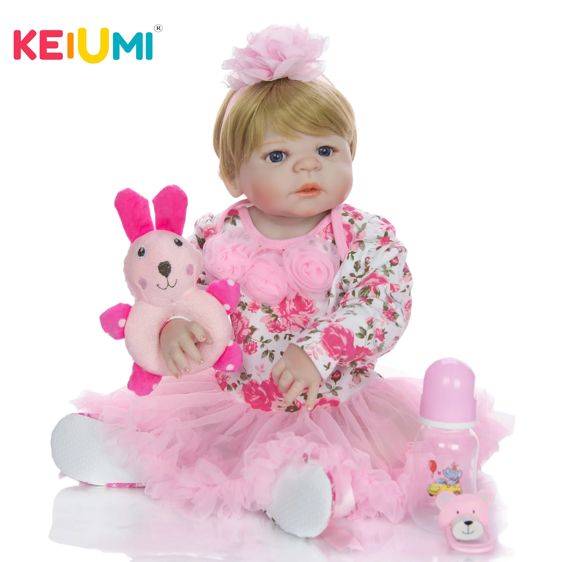 

Keiumi Hot Selling 57cm Reborn Baby Doll Model Infant Reborn Baby