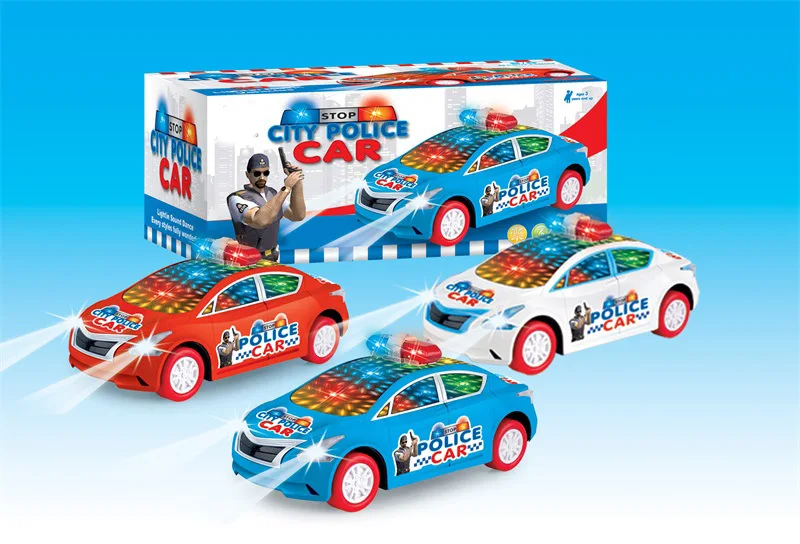 

CHILDREN'S Electric Toy Car Universal Police Car Light Included Light Music Inertia Boy Police Model Toy