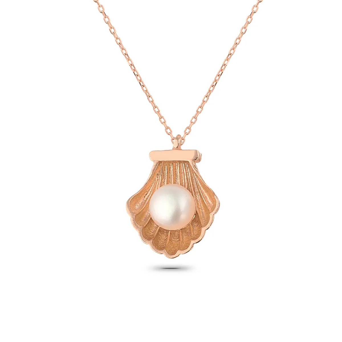 

Подвеска с серебряным жемчугом и покрытием из розового золота