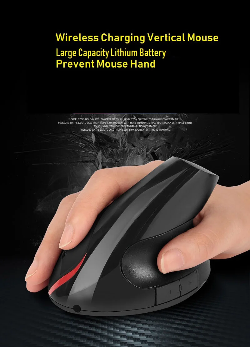 

JONSNOW 2.4GHz Ergonomic Design Vertical Gaming Mouse 1200DPI Fashion Colorful Wireless Mouse USB Game Mice Drop Ship