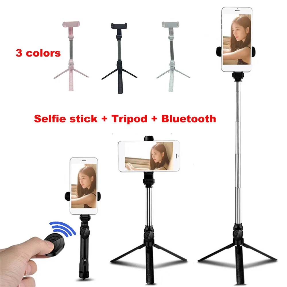 

Bluetooth Selfie Stick Wireless Tripod Handheld Monopod Folded Stabilizee Stand for Phone Studio Live Stream for Android IOS