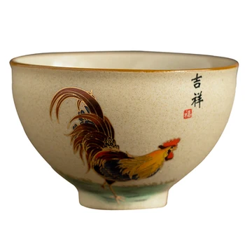 

Ceramic Antique Coarse Chicken Crock Teacup Home Creative Personal Cup Kung Fu Green Tea Tie Guan Yin Tea Bowl Teaware