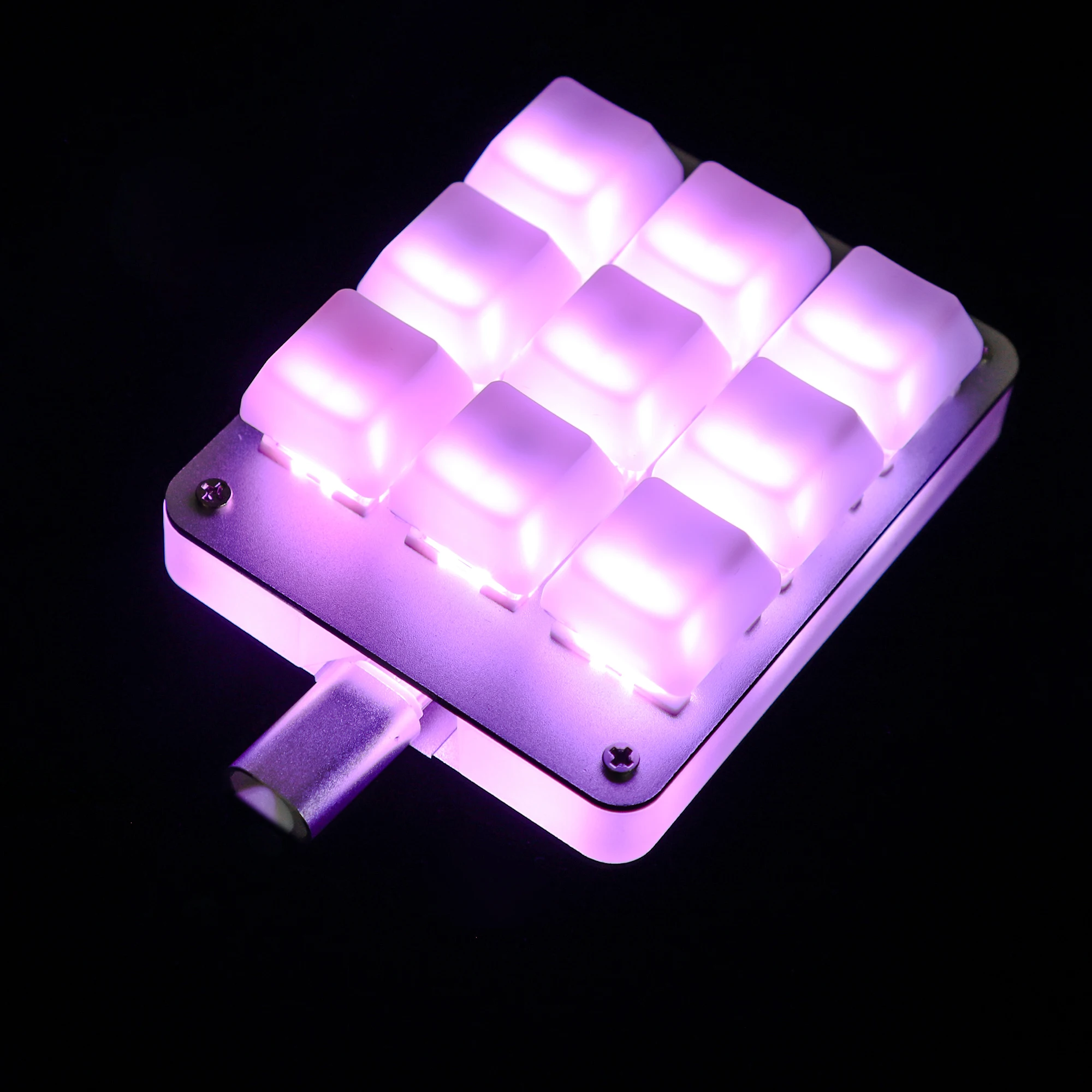 Teclado Mecânico Numpad para Jogos e Photoshop Key Alumínio Cnc Qmk Via Hotswap Ymdk Suporte Rgb Macro tipo c mx Switches - Imagem 4