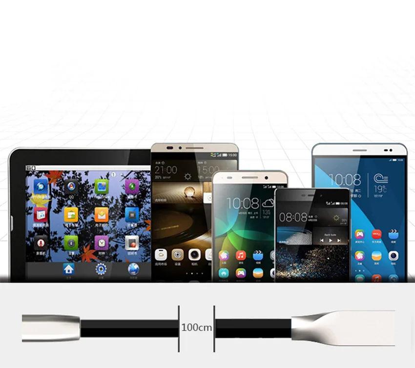 1 м микро USB кабель Быстрая зарядка для huawei Tablet Android зарядный провод для samsung для Android мобильного телефона