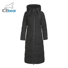 ICEbear зимний длинный женский пуховик модная теплая Женская куртка с капюшоном Брендовая женская одежда GN418275P