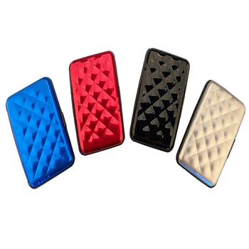 

New Aluminum Storage Box Business ID Credit Card Holder Mini Suitcase Bank Card Box Holder Jewelry Case