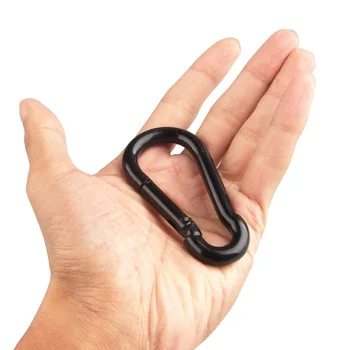 

2pcs Strong Load Bearing Hammock Swing Safety Alloy Buckle Carabiner Quickdraw Quick Hanging Belts Hook Clasp Camping Equipment