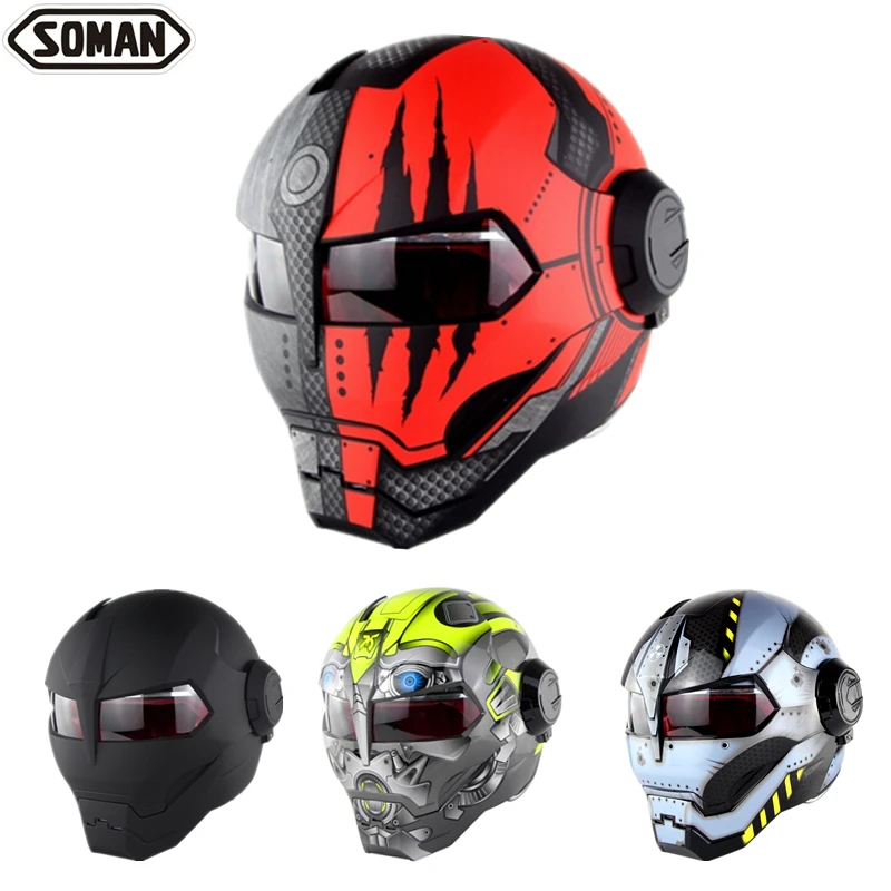 Soman casque de moto Ironman 515, pare chocs pour moteur, qualité d