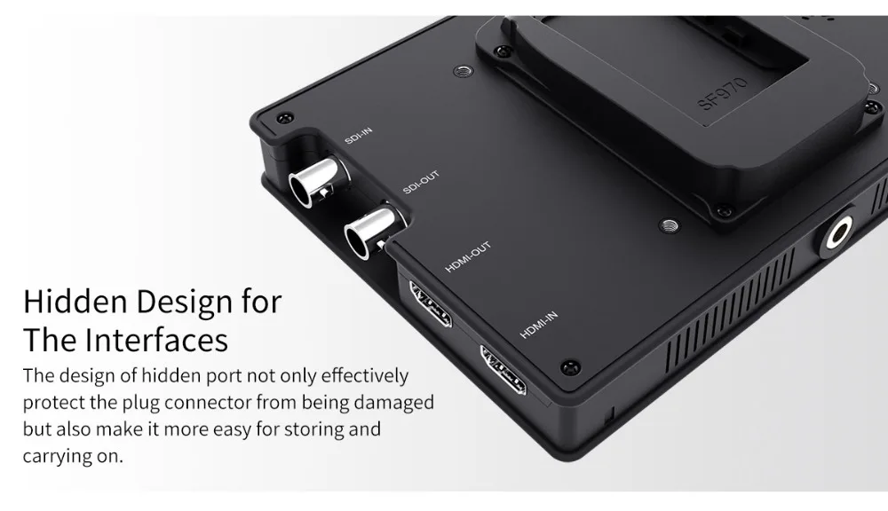 FEELWORLD FW703 7 дюймов ips Full HD 3g SDI 4K HDMI на камеру DSLR полевой монитор 1920x1200 с гистограммой для стабилизатор для фотоаппарата