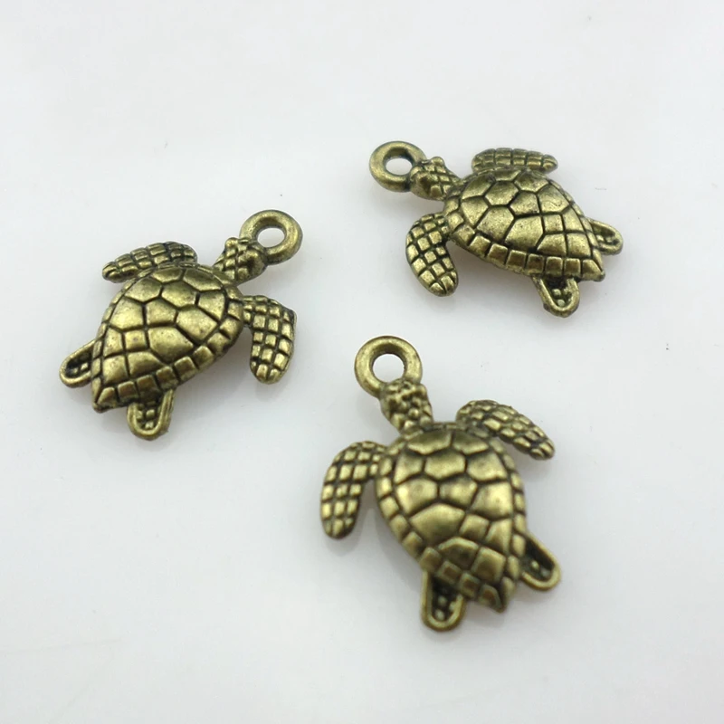 48 шт. подвески в виде морской черепахи 12 х16 мм|tortoise charms|jewelry making pendantscharm pendant |