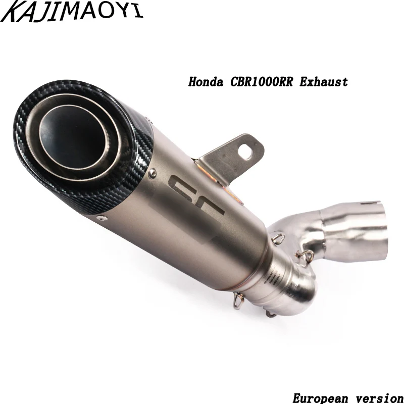 KAJIMAOYI для Honda CBR1000rr выхлопная труба мотоцикла 2008- год Европейская версия США доступна - Цвет: C European version