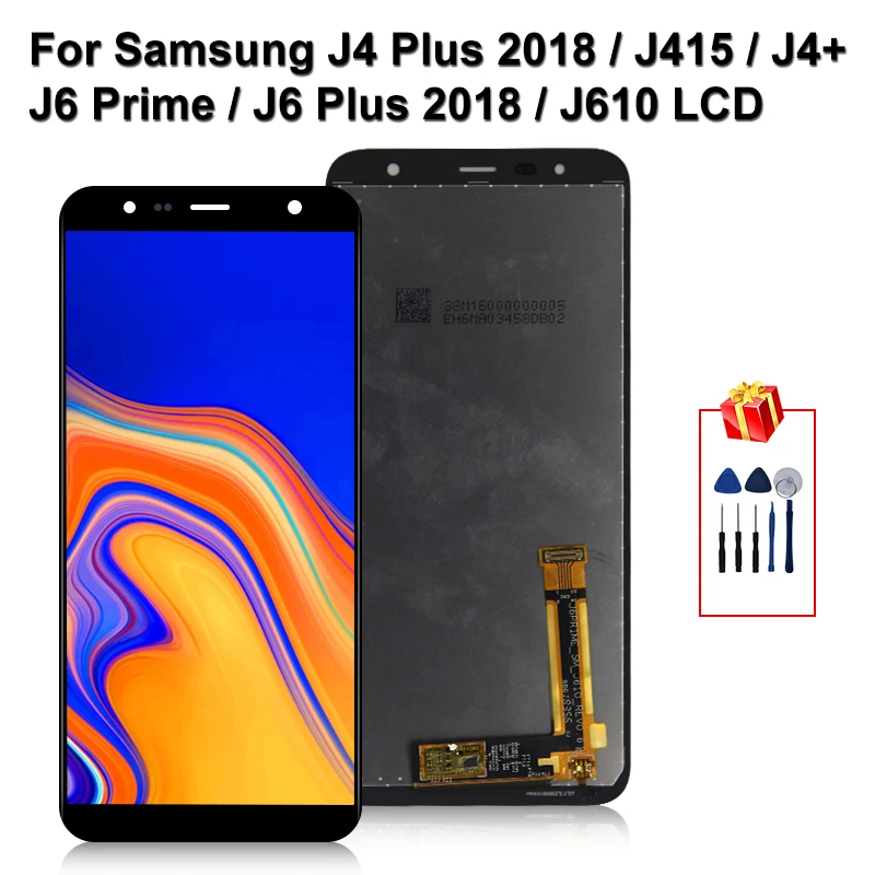 ЖК дисплей 6 0 дюйма для Samsung Galaxy J610 J6 + Plus 2018 сенсорный экран дигитайзер J415 LCD J4