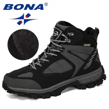 BONA/Новинка года; дизайнерская обувь из нубука; обувь для альпинизма, пустыни, альпинизма; мужские Ботильоны; походные ботинки; модная классическая обувь для треккинга