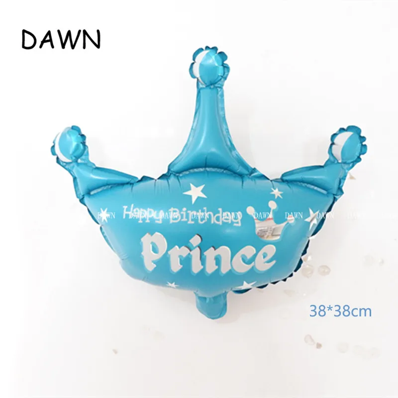 93*55 см большие Белль Золушка Белоснежка Принцесса фольга воздушные шары для маленьких девочек День Рождения украшения гелиевые шары подарок для детей - Цвет: mini Crown blue