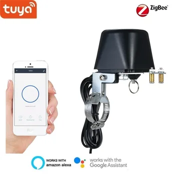 

Smart Zigbee Water/Gas Valve for Smart Home/Garden Automation valve control Work with Alexa,Google Assistant,Power by Tuya