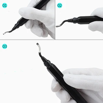 

1pc Metal Cutting Handle+10pc Blades HSS Cutting Device RB1000 Cutter Metal Burr Handle Quick Fixing Deburring Tools