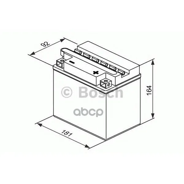 Аккумулятор Для Мототехники Bosch Moba Fp M4f 12v 18ah 200a(Yb18l-A) 181x92x164mm 6.35kg Bosch арт. 0092M4F420