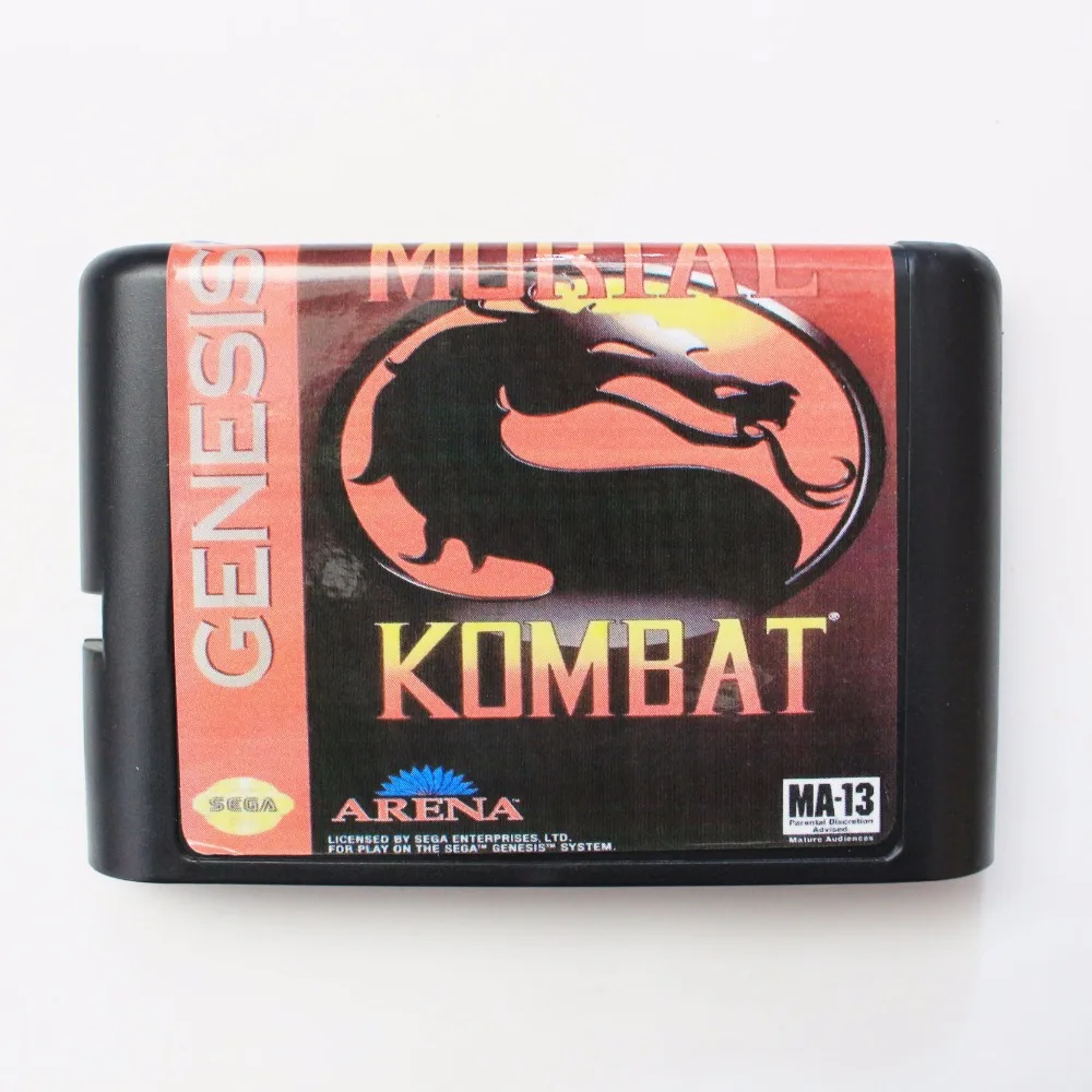 Mortal Kombat без 16 бит MD карточная игра для Sega игры Mega Drive Genesis | Электроника