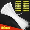 100pcs/bag cable tie Self-locking plastic nylon tie White Organiser Fasten Cable Wire Cable Zip Ties ► Photo 1/6