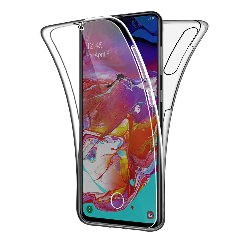 360 двойной силиконовый чехол для Samsung Galaxy S10 S9 S8 плюс S10E S7 край A6 A8 A7 2018 A10 A20 A30 A40 A50 A60